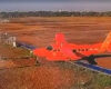 Avião dos bombeiros sai da pista no aeroporto de Porto Velho