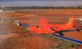 Avião dos bombeiros sai da pista no aeroporto de Porto Velho