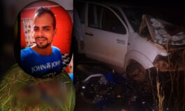 Trágico acidente na BR 429 envolvendo Hilux da Paróquia de Seringueiras mata motociclista